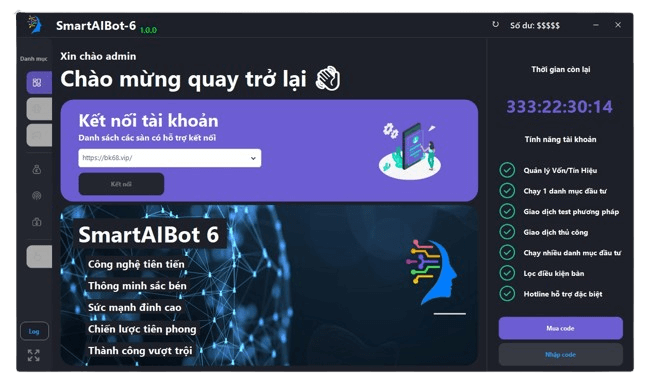 SmartAIBot-6 Giao Diện